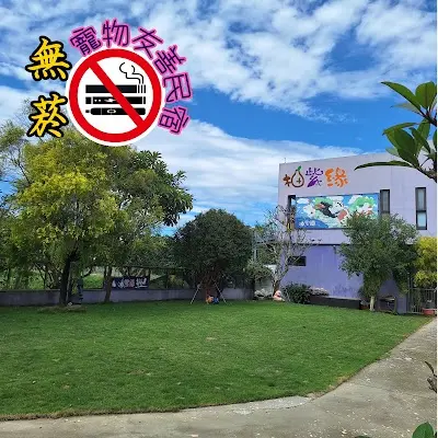 宜蘭寵物友善民宿_柚紫緣民宿_草皮+寵物專屬戲水區